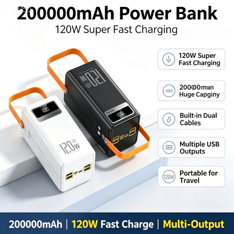 120W Fast Charging Power Bank  - đánh giá và giá Outdoor Power Adapter Usb C